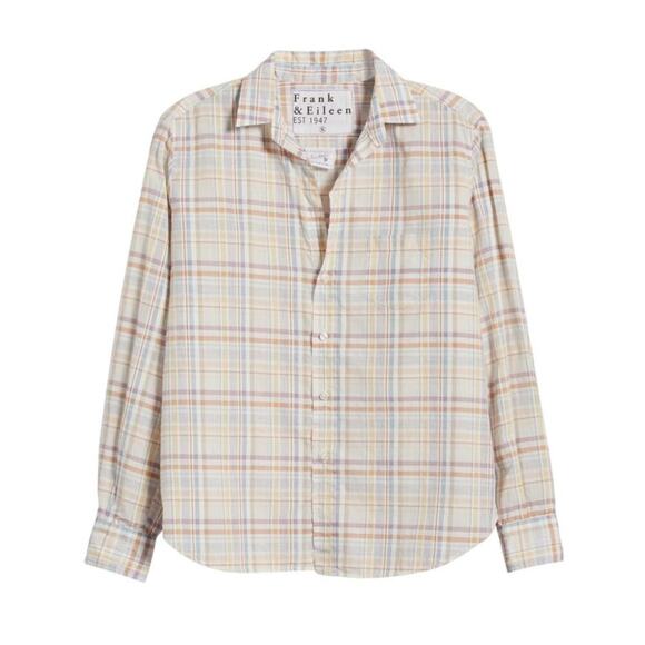 Frank & Eileen the Eileen relaxed linen blend button up shirt size small - Picture 6 of 13